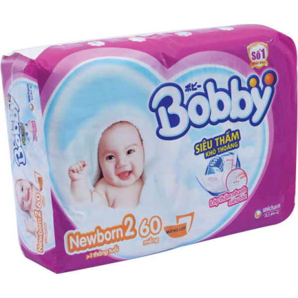 Tã Giấy Bobby Fresh Newborn 2-60