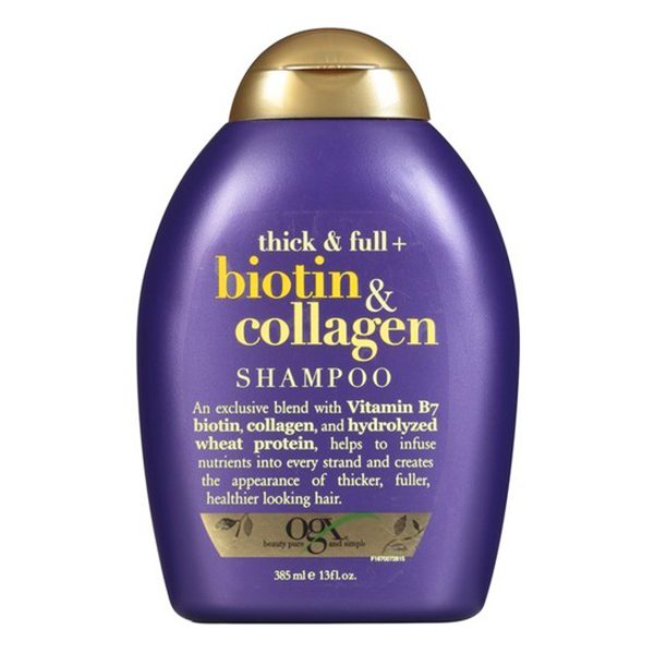 Dầu Gội OGX Thick & Full Biotin Collagen Chai 385Ml