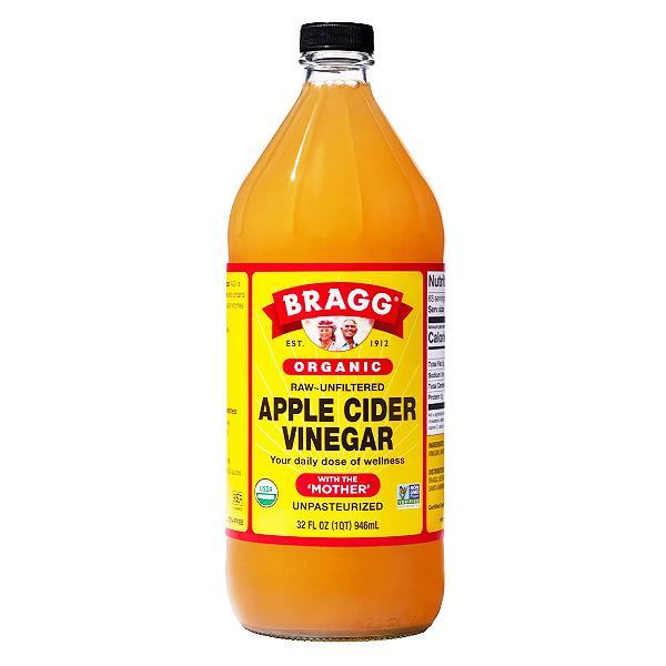 Giấm Táo Hữu Cơ Bragg Organic With Mother Chai 946Ml
