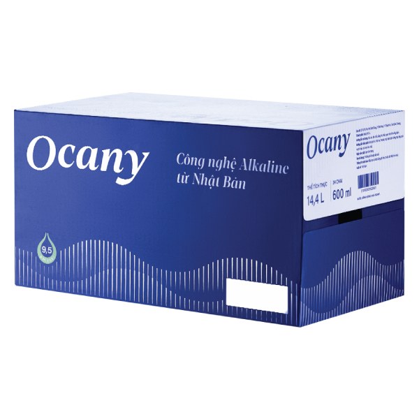 Nước Ion Kiềm Ocany Thùng 24 Chai 600Ml