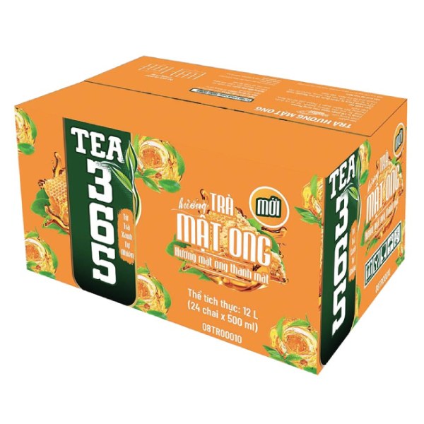 Trà Bupnon 365 Mật Ong Thùng 24 Chai 500Ml