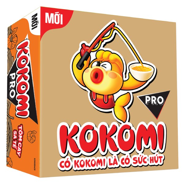 Mì Kokomi Pro Tôm Cay Sa Tế Thùng 30 Gói 75G
