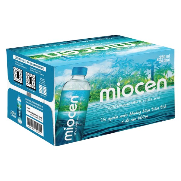 Nước Khoáng Tự Nhiên Miocen Thùng 24 Chai 350Ml