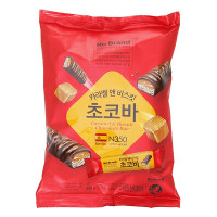 Thanh Socola No Brand Nhân Bánh Quy & Caramel Gói 240G