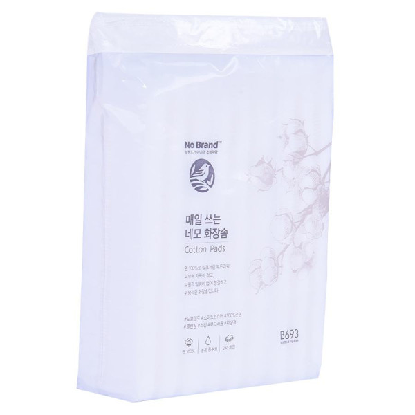 Bông Tẩy Trang Cotton No Brand Dạng Vuông 240 Miếng