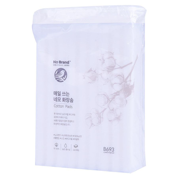Bông Tẩy Trang Cotton No Brand Dạng Vuông 240 Miếng