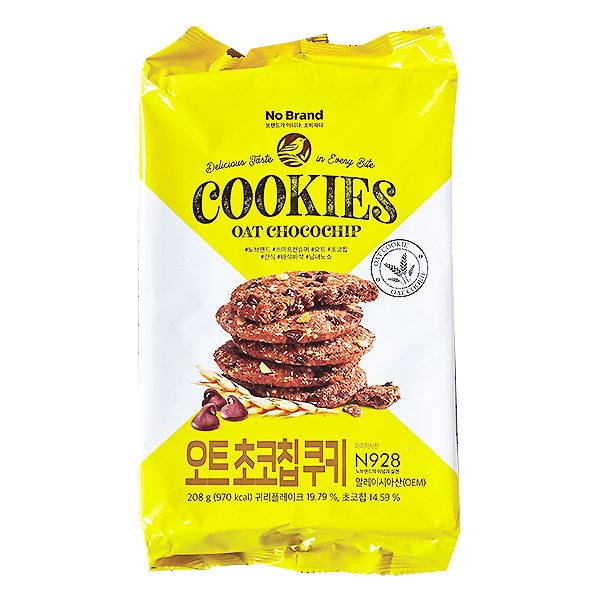 Bánh Quy Yến Mạch Choco No Brand Gói 208G