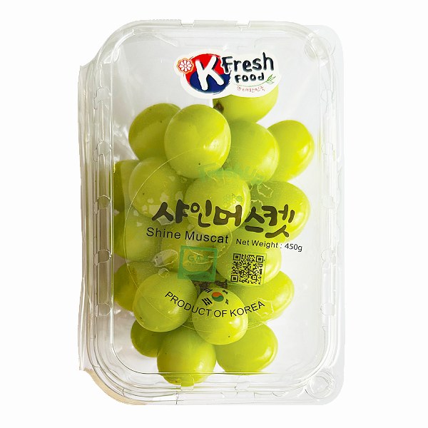 Nho Mẫu Đơn Shine Muscat Hàn Quốc Hộp 450G