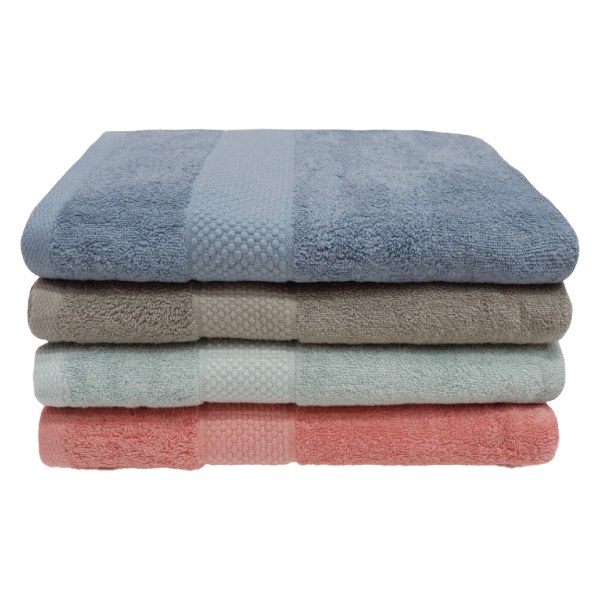 Khăn Cotton Sợi Không Se 70*140Cm Màu Xanh Đậm