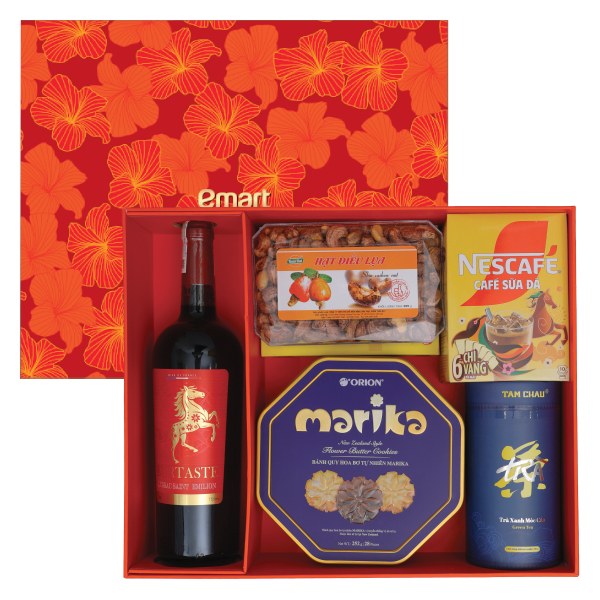 Hộp Quà Emart Hoa Đỏ 749