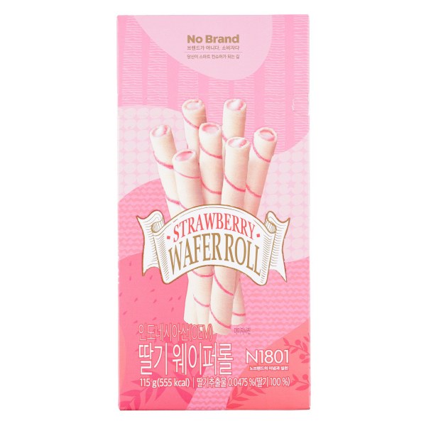 Bánh Ống No Brand Vị Dâu Hộp 115G