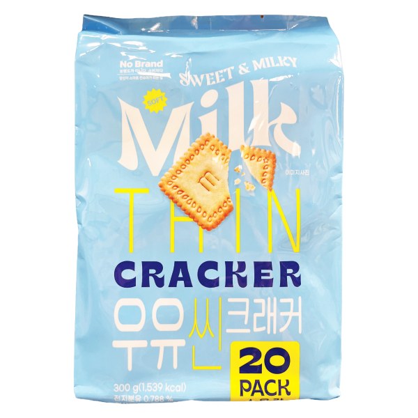 Bánh Quy Mỏng Giòn Vị Sữa No Brand Gói 300G