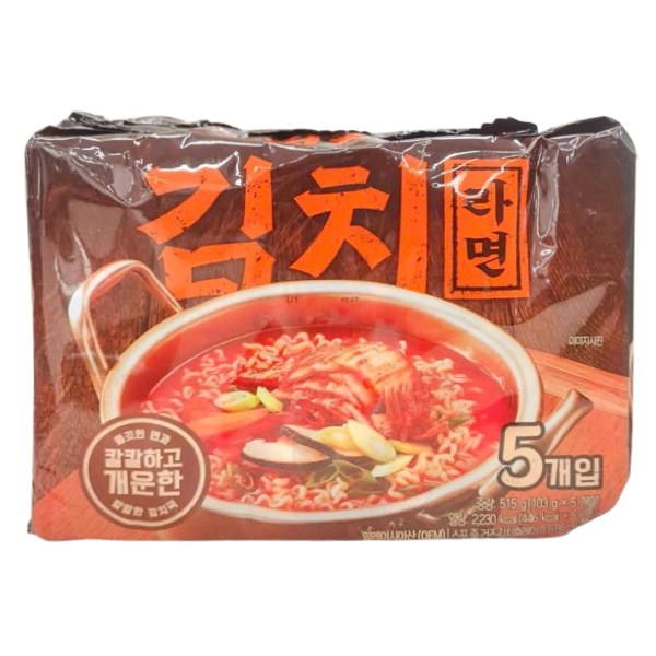 Lốc 5 Mì Kim Chi No Brand Gói 103G
