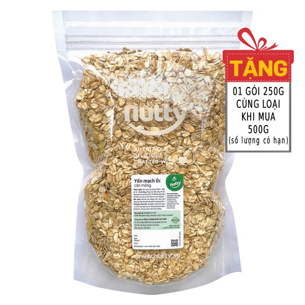 Yến Mạch Úc Cán Mỏng Nutty (Kg)