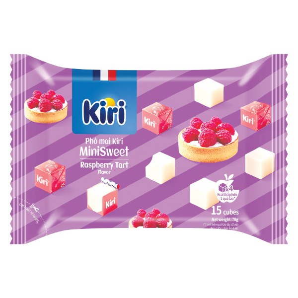 Phô Mai Kiri Vị Bánh Tart Mâm Xôi Gói 78G