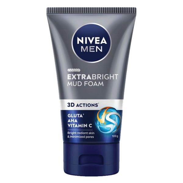 Sữa Rửa Mặt Nivea Men Detox Mud Sáng Da Mờ Thâm 100G