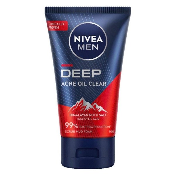 Sữa Rửa Mặt Nivea Men Deep Acne Oil 100G
