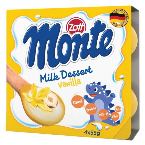 Lốc 4 Váng Sữa Zott Monte Vị Vani 55G