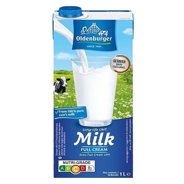 Sữa Tươi Tiệt Trùng OldenBurger Nguyên Kem 3.5% Béo 1L