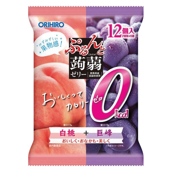 Thạch Orihiro Nho Và Đào Gói 216G
