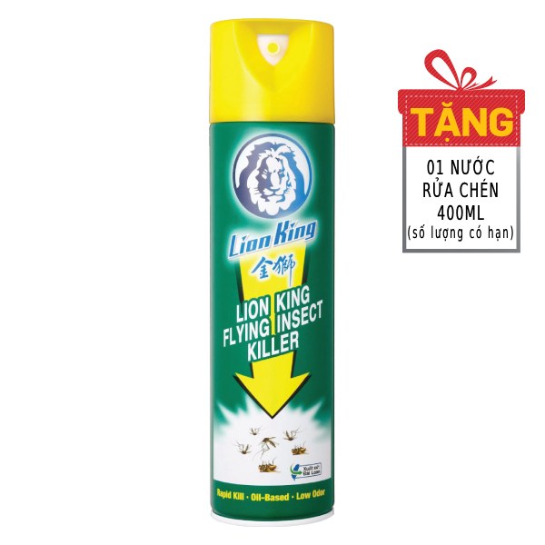 Xịt Ruồi Muỗi Lion King 600Ml