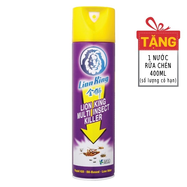 (Only Emartmall) Xịt Côn Trùng Lion King 600Ml