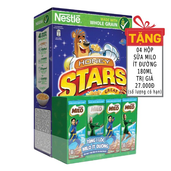 Bánh Ăn Sáng Nestle Honey Stars 300G