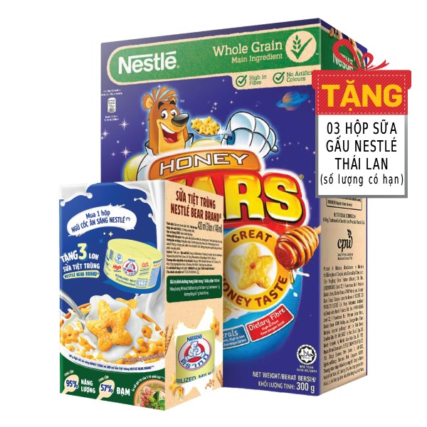 Bánh Ăn Sáng Nestle Honey Stars 300G