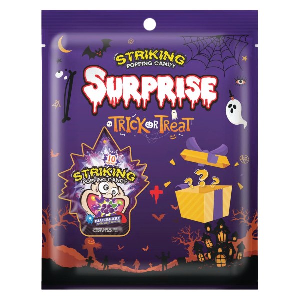 Kẹo Nổ Striking Vị Việt Quất Halloween Gói 15G