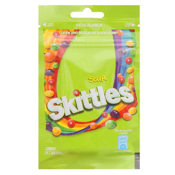Kẹo Trái Cây Skittles Sour Vị Chua Gói 40G