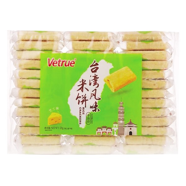 Bánh Gạo Giòn Vetrue Vị Phô Mai Gói 320G