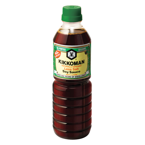 Nước Tương 43% Ít Muối Kikkoman 600Ml