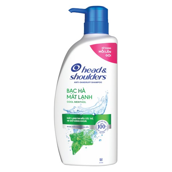 Dầu Gội Head & Shoulders Bạc Hà Mát Rượi 850Ml