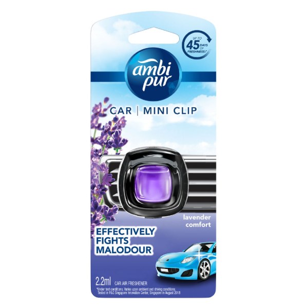 Nước Hoa Ambi Pur Kẹp Cửa Gió Xe Hơi Hương Thư Thái 2.2Ml