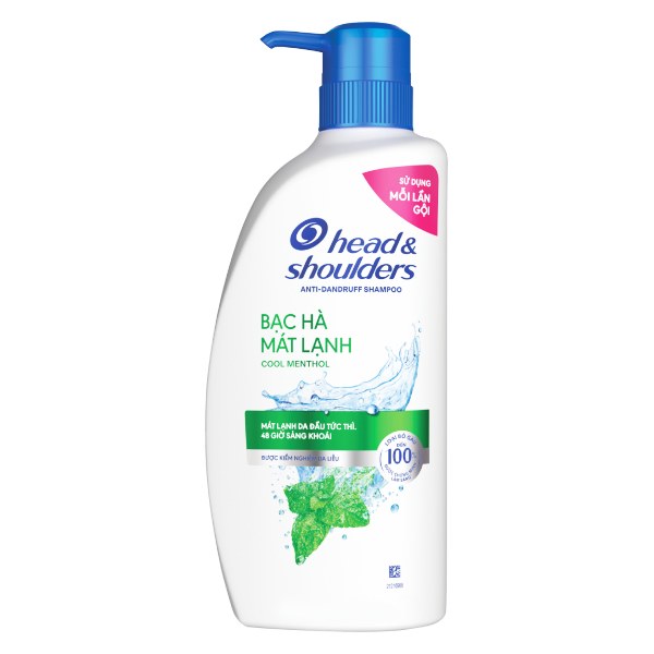 Dầu Gội Head & Shoulders Bạc Hà Mát Rượi 625Ml