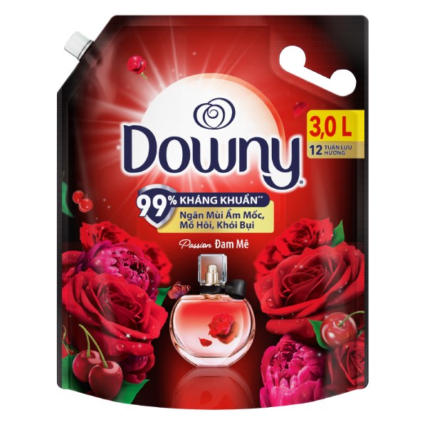 Nước Xả Vải Downy Đam Mê Túi 3L 