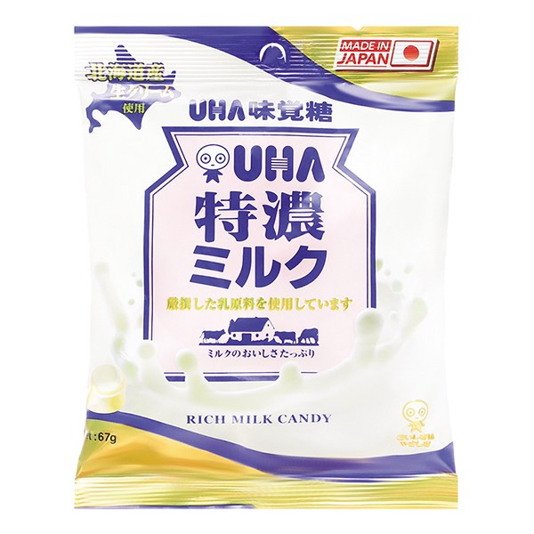 Kẹo Sữa Uha Tokuno Gói 67G