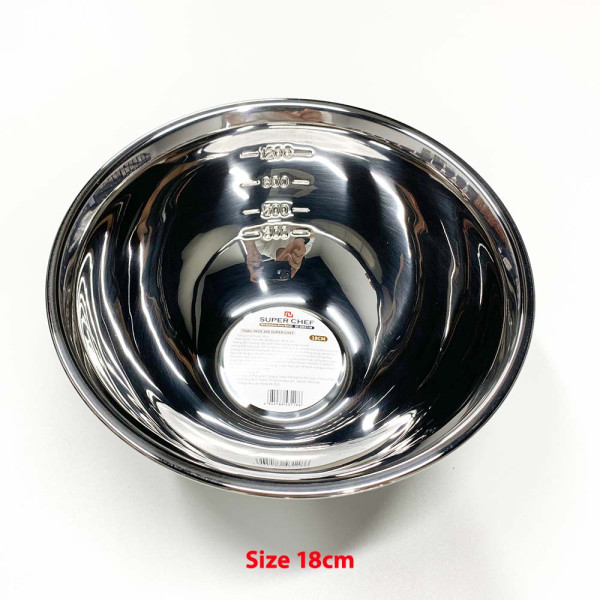 Thau Inox 304 Super Chef SC_DB3118 18CM 
