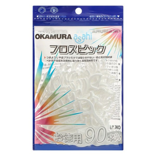 Tăm Chỉ Nha Khoa Okamura Gói 90 Cây