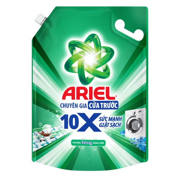 (Only Emartmall) Nước Giặt Ariel Cửa Trước 10X Giặt Sạch 3.7Kg