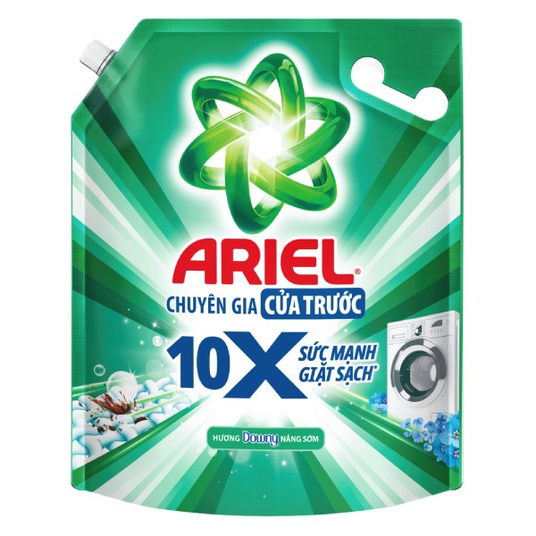 (Only Emartmall) Nước Giặt Ariel Cửa Trước 10X Giặt Sạch 2.7Kg
