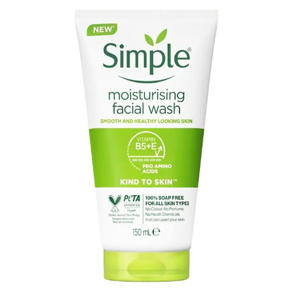 Sữa Rửa Mặt Simple Dưỡng Ẩm Dành Cho Da Thường 150Ml