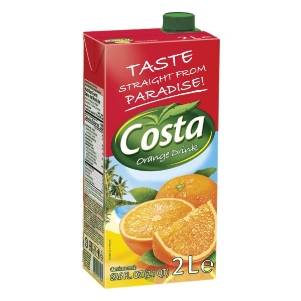 Nước Ép Trái Cây Costa Cam Hộp 2L