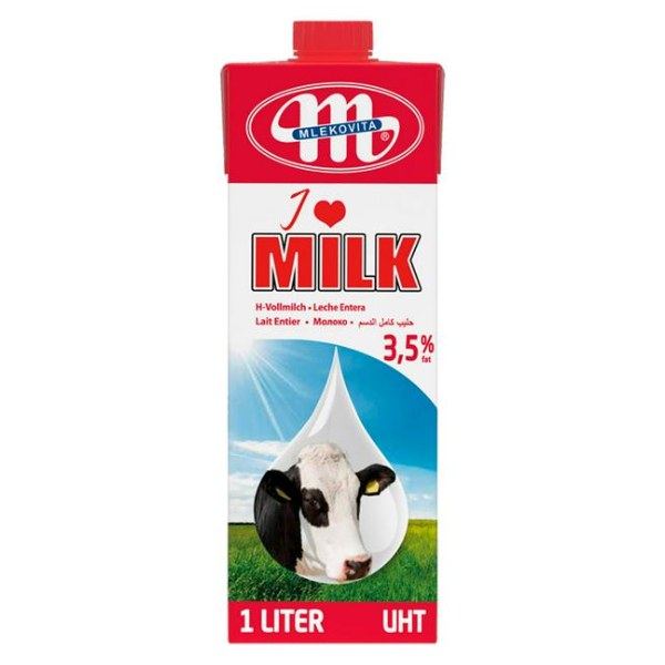 Sữa Tươi Tiệt Trùng Mlekovita I Love Milk Nguyên Kem 3.5% Béo 1L