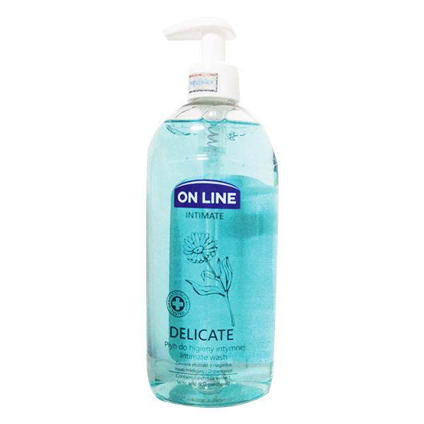 Dung Dịch Vệ Sinh Phụ Nữ On Line Delicate Xanh Chai 500Ml