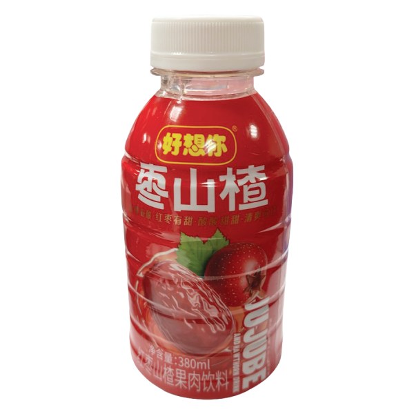Nước Trái Cây Miss You Táo Đỏ Sơn Tra Chai 380Ml