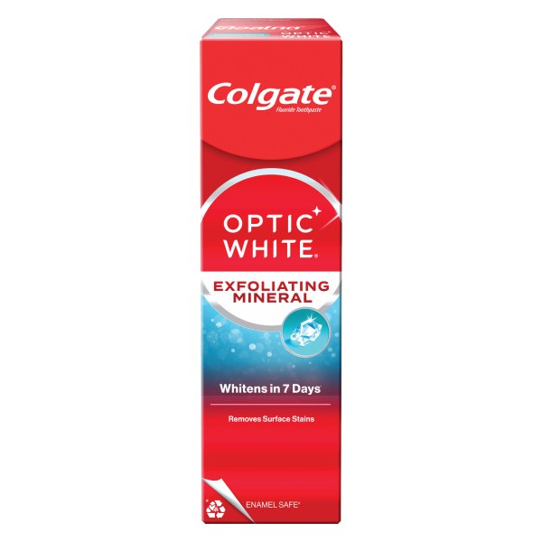 Kem Đánh Răng Colgate Optic White Exfoliating Mineral 100G