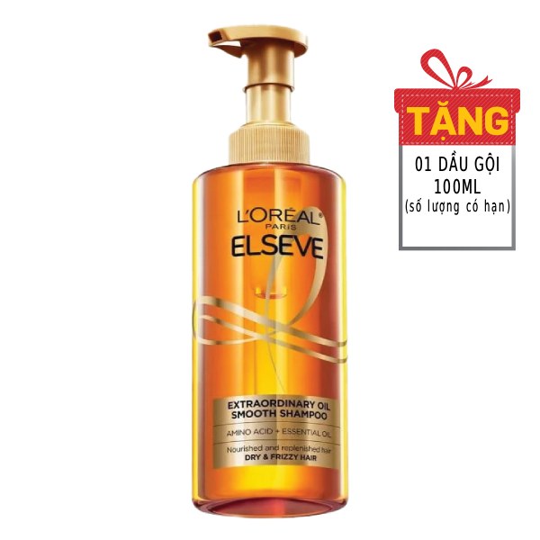 Dầu Gội L'oreal Dưỡng Tóc Extraordinary Oil Smooth 440Ml