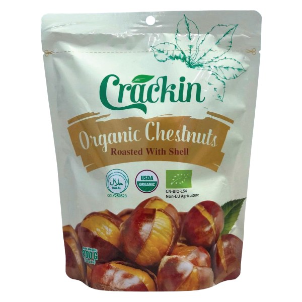Hạt Dẻ Hữu Cơ Crackin Rang Nguyên Vỏ Gói 200G