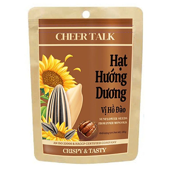 Hạt Hướng Dương Cheer Talk Vị Hồ Đào Gói 100G
